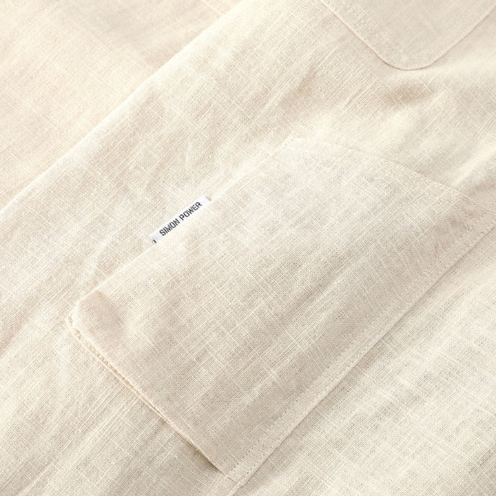 Buddha Stones Summer Ramie Linen Cotton Ankle-Length Elastic Cuffs Tapered Men's Pants With Pockets - image 6