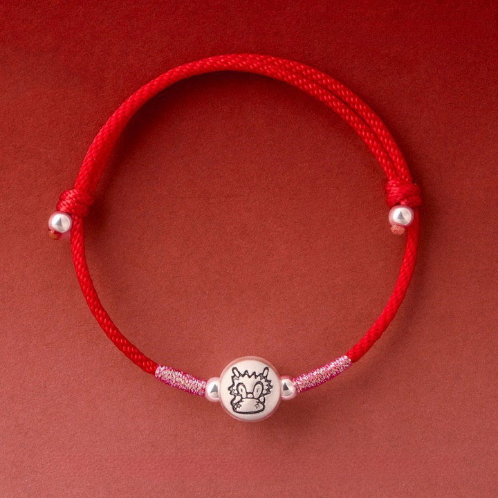 Buddha Stones Year of the Horse 999 Sterling Silver Red String Luck Bracelet - Dragon Red String(Wrist Circumference: 14-18 cm) - image 25