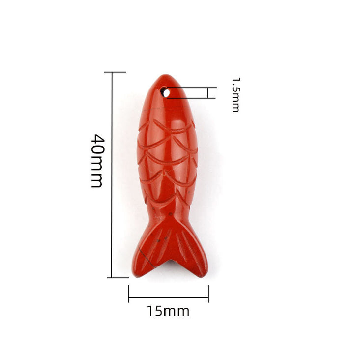 Buddha Stones Carving Koi Fish Pink Crystal Indian Agate Amethyst Warmth Prosperity Necklace Pendant - image 26