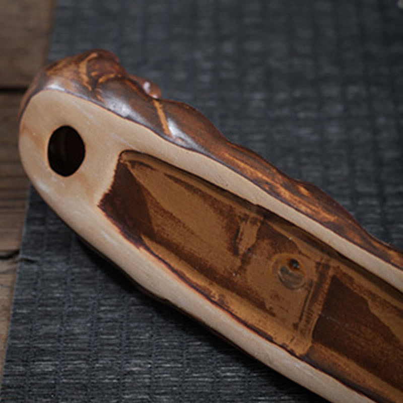 Buddha Stones Small Boat Cicada Home Decoration Incense Burner - image 8