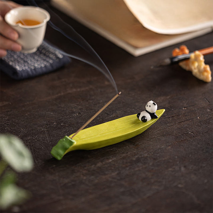 Buddha Stones Panda Home Decoration Incense Burner - image 7