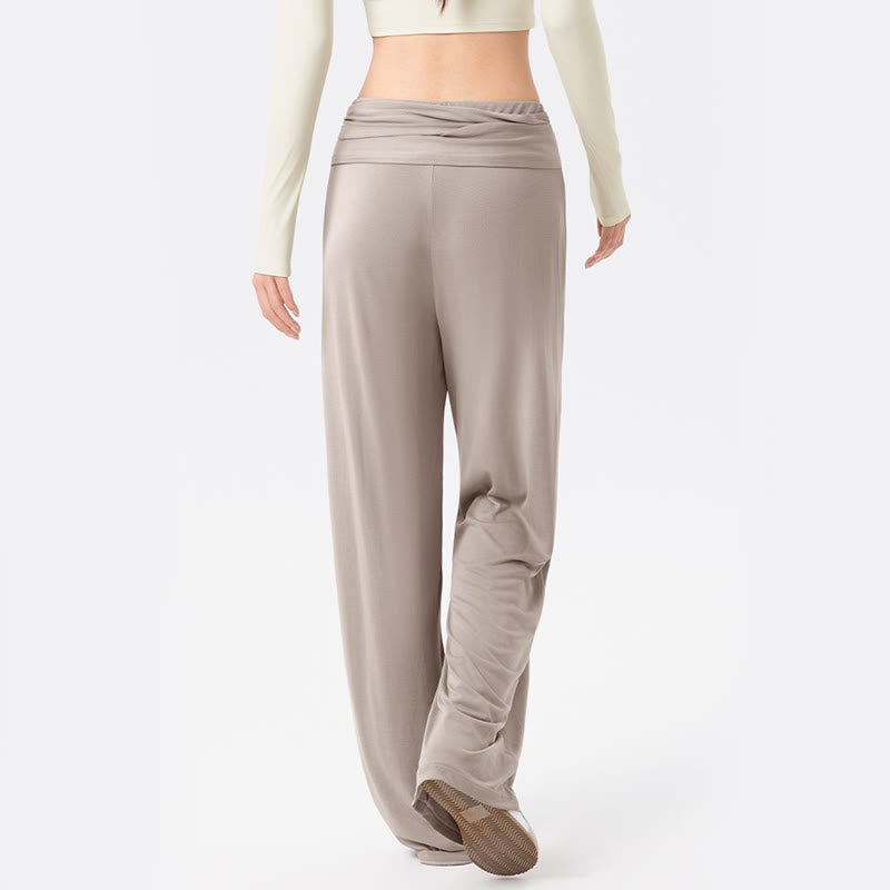Buddha Stones Casual Lace-up Breathable Sports Women's Wide Leg Pants - image 15