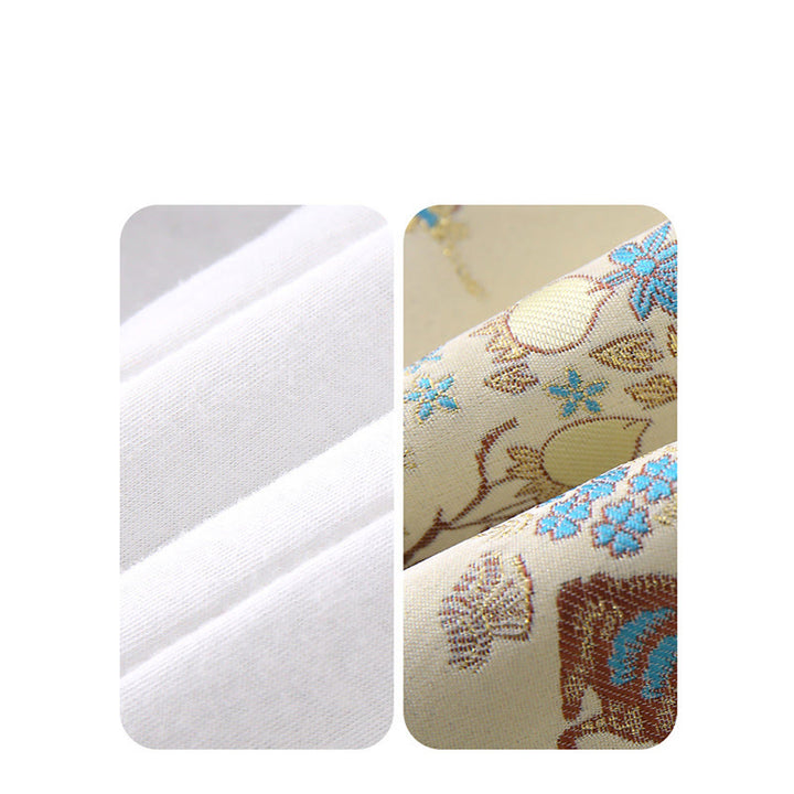 Buddha Stones 2Pcs Winter Rabbit Peach Design Baby Toddler Boy Cotton Long Sleeve Tang Suit Elastic Waist Pants With Pockets Outfit Sets - image 13