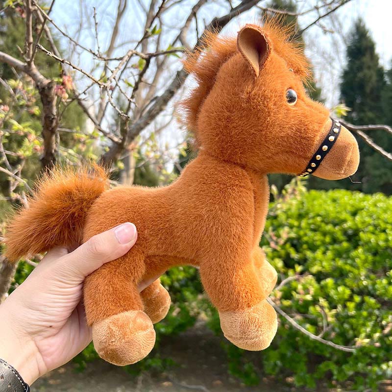 Buddha Stones Year Of The Horse Plush Cute Horse Doll Prosperity Energy Home Decoration - image 2
