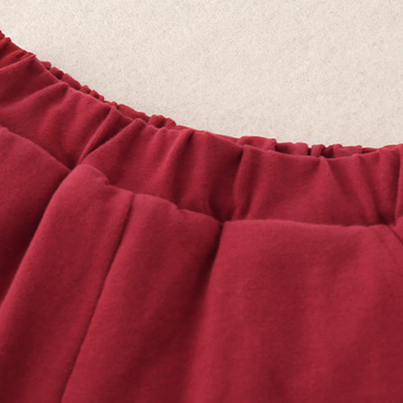 Buddha Stones 2Pcs Winter Cute Tiger Design Baby Toddler Boy Cotton Long Sleeve Tang Suit Elastic Waist Pants With Pockets Outfit Sets - image 13