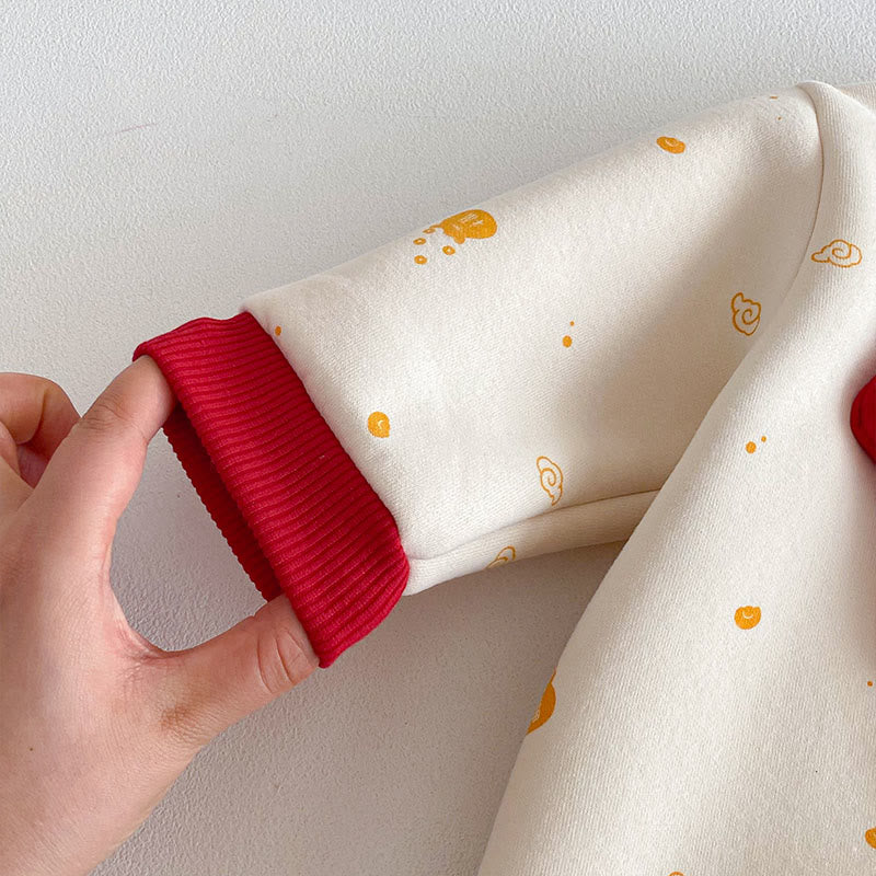 Buddha Stones Winter Year of the Horse Design Baby Girl Boy Cotton Long Sleeve One-pieces Rompers - image 8