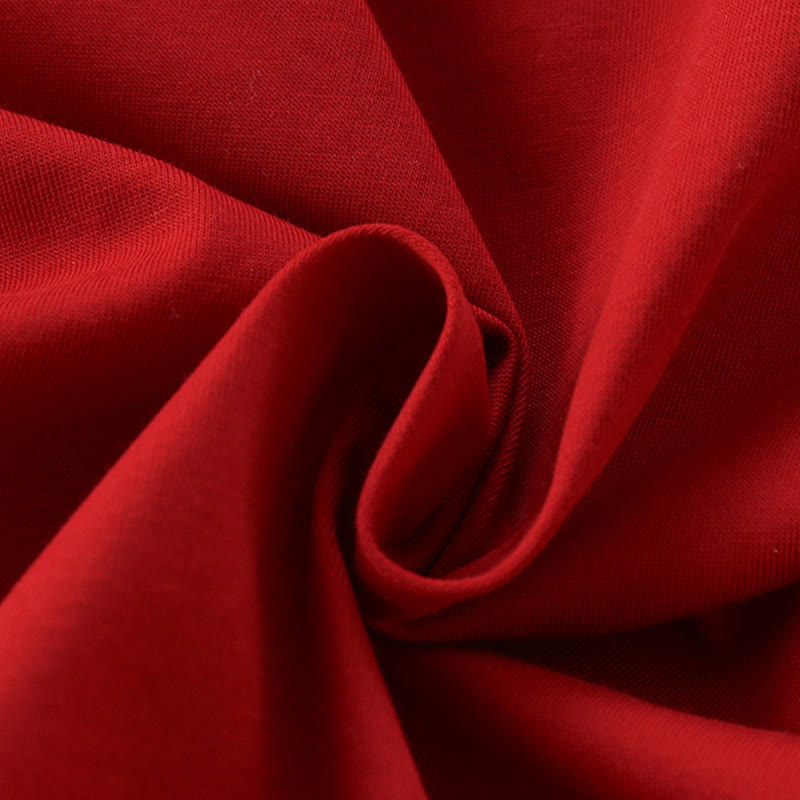 Buddha Stones Spring Fall Red Cute Year of the Horse Pony Design Baby Girl Cotton Long Sleeve One-pieces Rompers - image 8