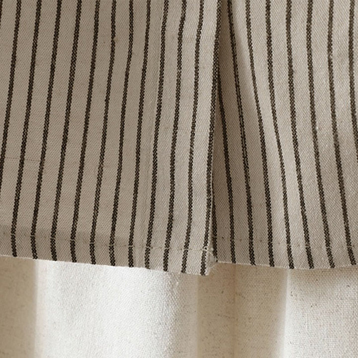 Buddha Stones Fall Stripe Stand Collar Buttons Women's Long Sleeve Shirt With Pocket - image 11