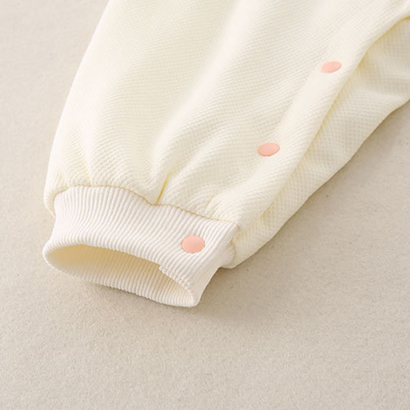 Buddha Stones Spring Fall Pavilion Design Baby Girl Cotton Long Sleeve One-pieces Rompers - image 10