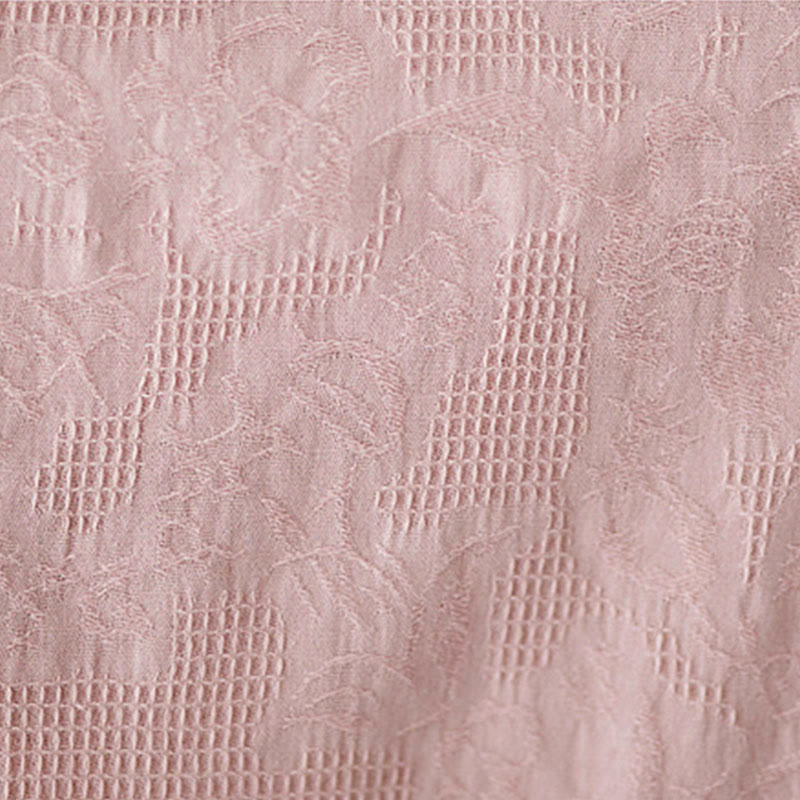 Buddha Stones Spring Plain Embroidered Flower Pattern Button Women's Long Sleeve Cotton Lapel Shirt - image 19