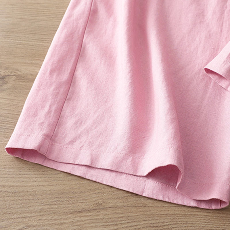 Buddha Stones Women's Fall Commute Solid Color Zipper Design Cotton Wide Leg Pants With Pockets - image 30