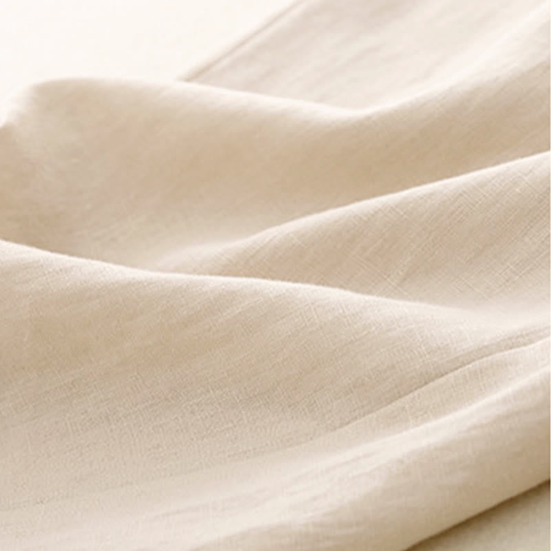 Buddha Stones Women's Spring Plain Simple 7-8 Length Cotton Pants With Pockets - image 18