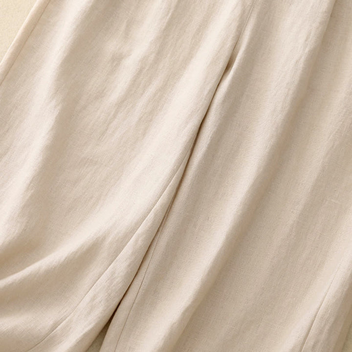 Buddha Stones Women's Spring Plain Simple 7-8 Length Cotton Pants With Pockets - image 15