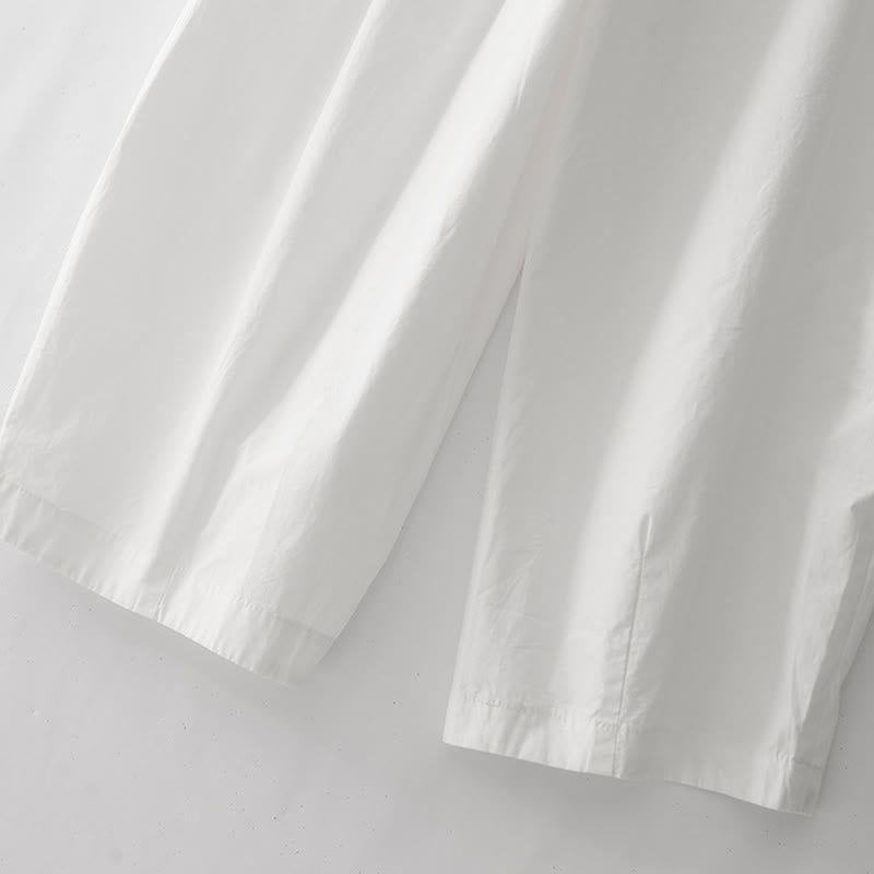 Buddha Stones Plain High Waist Pleats Design Women's Harem Pants With Pockets - image 17