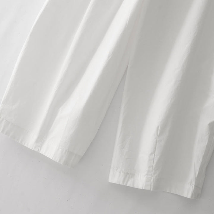 Buddha Stones Plain High Waist Pleats Design Women's Harem Pants With Pockets - image 17