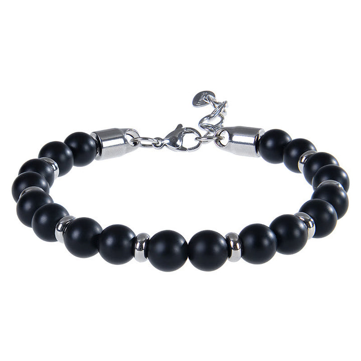 Buddha Stones Tiger Eye Various Natural Stone Beads Protection Bracelet - Frosted Stone(Wrist Circumference:17-20 cm) - image 13