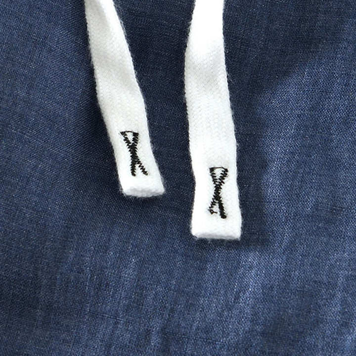 Buddha Stones Fall Solid Drawstring Elastic Waist Men's Linen Ankle-Length Pants With Pockets - image 10