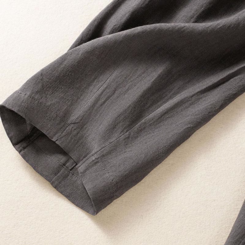 Buddha Stones Summer Button Zipper Ankle-Length Women's Pants With Pockets - image 32