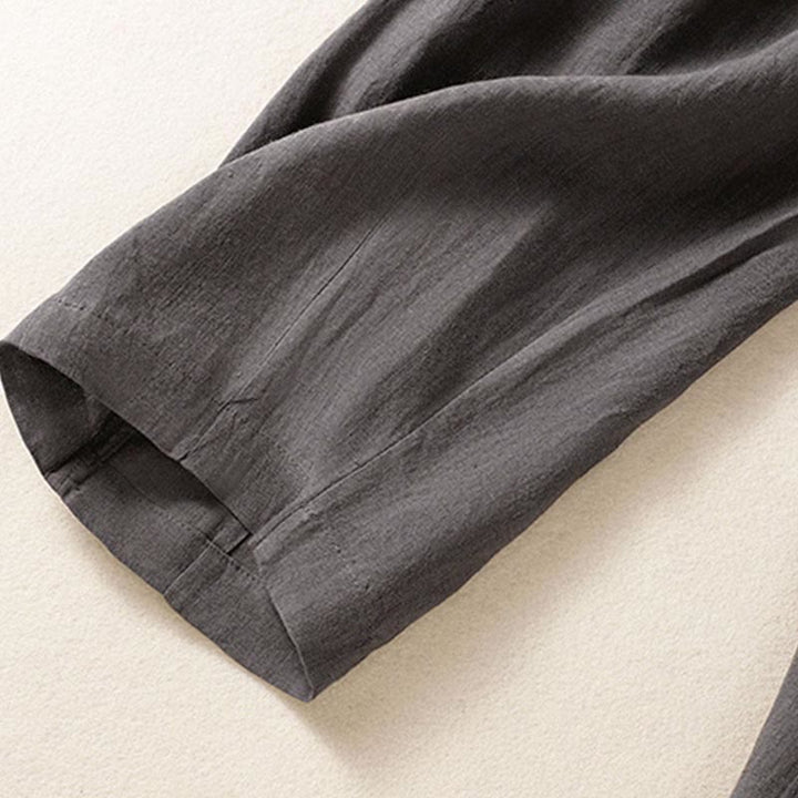 Buddha Stones Summer Button Zipper Ankle-Length Women's Pants With Pockets - image 32