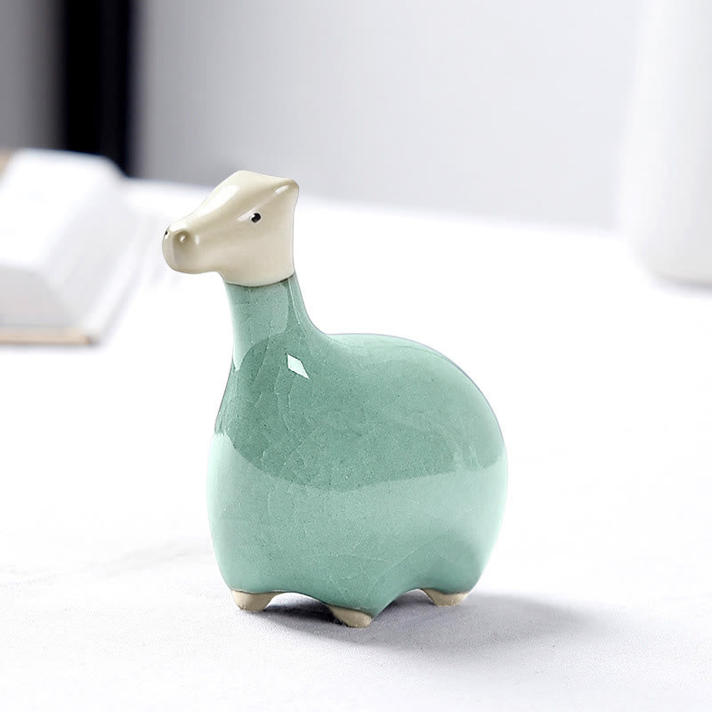 Buddha Stones Chinese Zodiac Ceramic Tea Pet Home Decoration - image 11