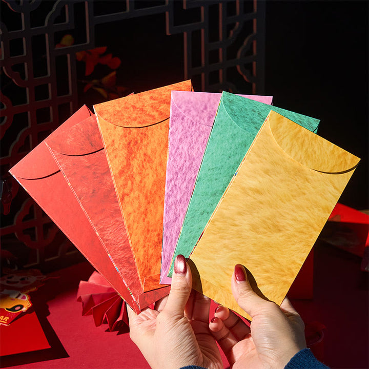 Buddha Stones Year Of The Horse 2026 New Year Good Luck 6pcs Chinese Red Envelope - image 2