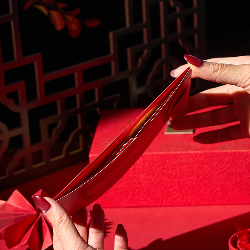 Buddha Stones Year Of The Horse 2026 New Year Fu Character Standable 6pcs Chinese Red Envelope - image 3