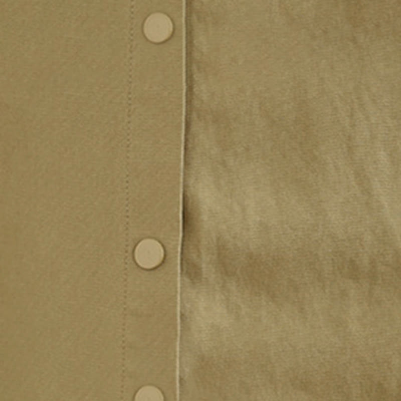 Buddha Stones Fall Pure Color Lapel Button Simple Design Women's Cotton Long Sleeve Jacket - image 19