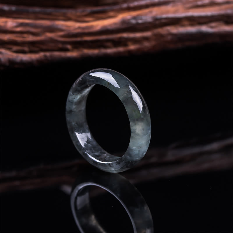 Buddha Stones Jade Prosperity Luck Abundance Ring - Jade - 21mm - image 1