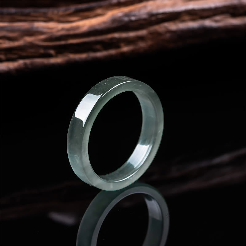 Buddha Stones Jade Abundance Prosperity Multiple Sizes Available Ring - Natural Jade(Color May Vary) - 21mm - image 0