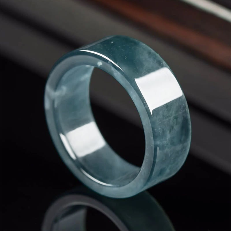 Buddha Stones Jade Luck Abundance Prosperity Ring - Jade(20.2mm) - image 0