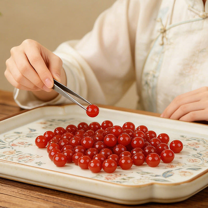 Buddha Stones Year Of The Horse South Red Agate Success Bracelet - image 9