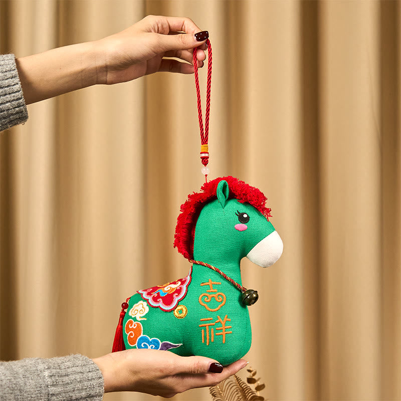 Buddha Stones Year of the Horse Copper Red String Fu Character Home Decoration - image 31