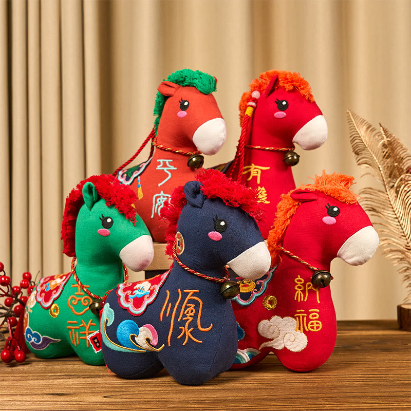 Buddha Stones Year of the Horse Copper Red String Fu Character Home Decoration - image 34