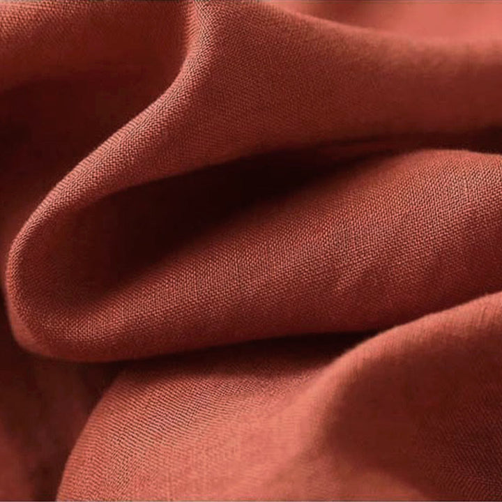 Buddha Stones Retro Flower Embroidery Design Long Sleeve Cotton Linen Women's Shirt - image 7