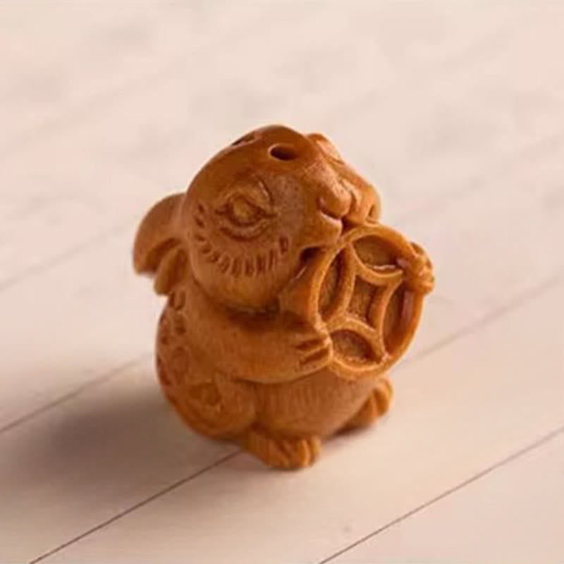 Buddha Stones Year Of The Horse Red Sandalwood Star Moon Bodhi Seed Blessing Key Chain - image 17