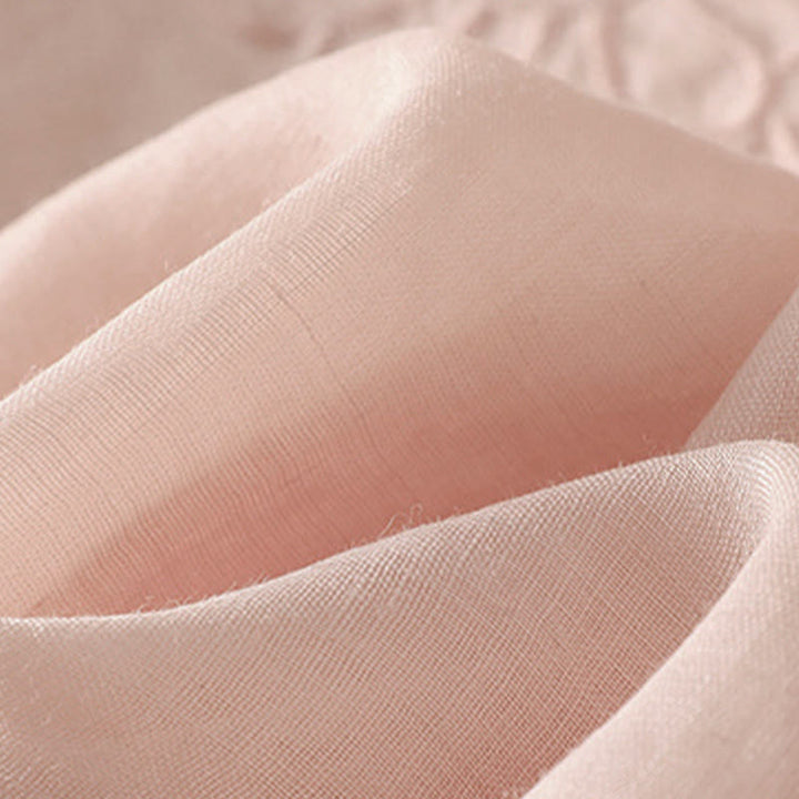 Buddha Stones Summer Embroidery Flower Lace-up Design Notched Collar Women's Short Sleeve Shirt - image 21