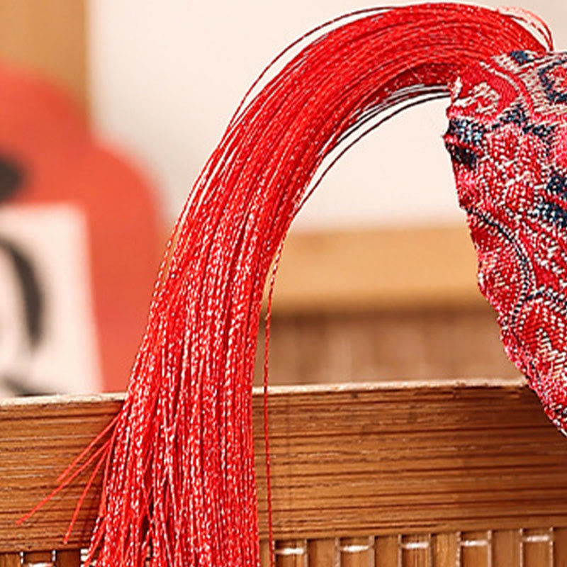 Buddha Stones Year Of The Horse Embroidery Red String Luck Hanging Decoration - image 2