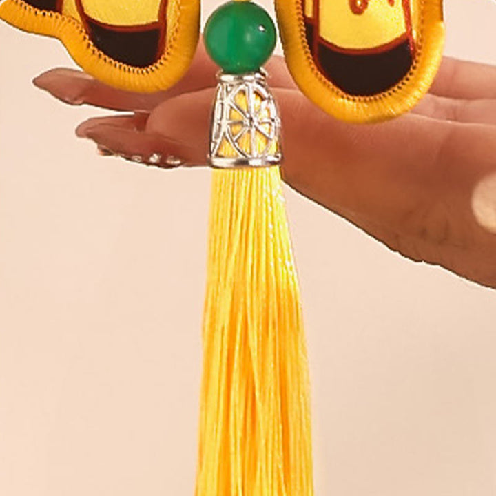 Buddha Stones Year Of The Horse Fu Character Embroidery Red String Luck Hanging Decoration - image 8