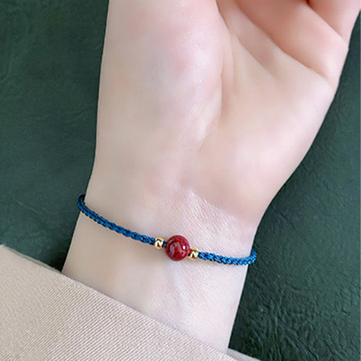 Buddha Stones Cinnabar Red String Blessing Keep Away Evil Spirits Bracelet - image 11