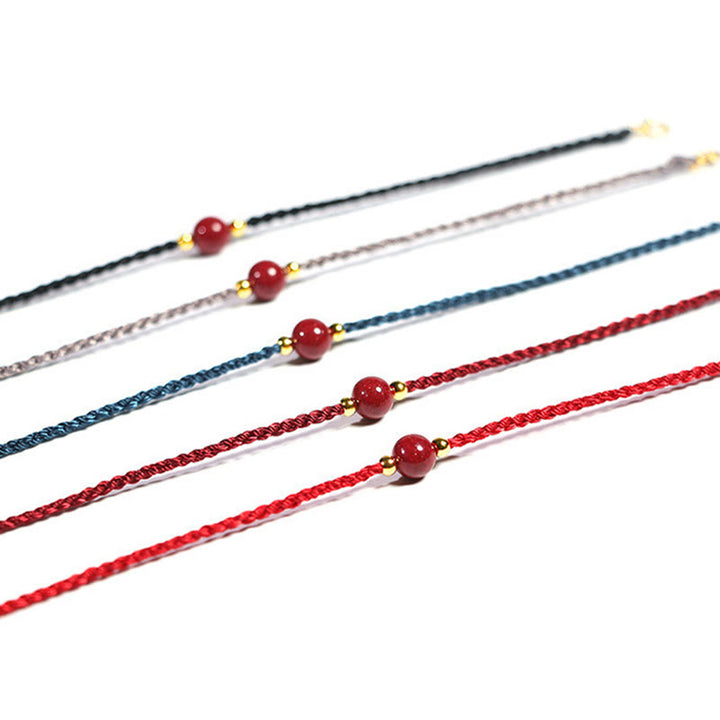 Buddha Stones Cinnabar Red String Blessing Keep Away Evil Spirits Bracelet - image 15