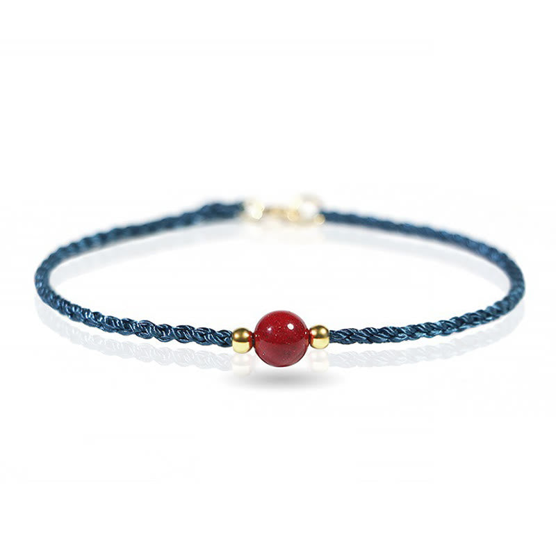 Buddha Stones Cinnabar Red String Blessing Keep Away Evil Spirits Bracelet - image 12