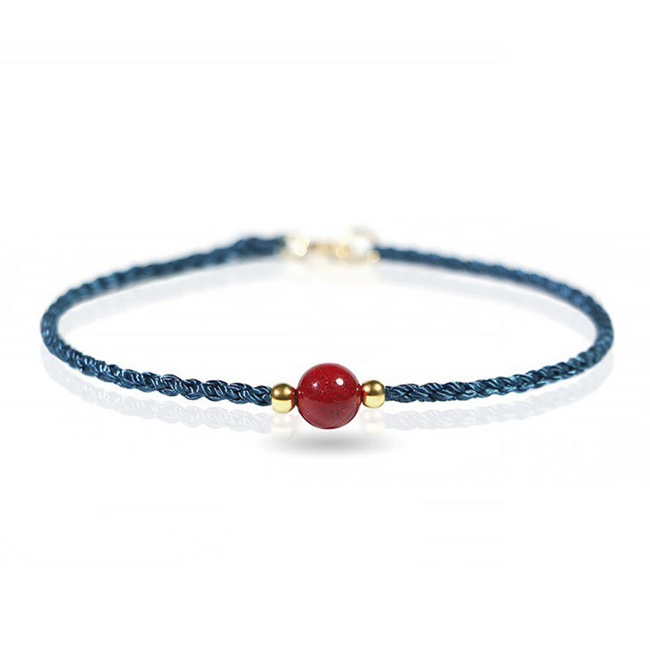 Buddha Stones Cinnabar Red String Blessing Keep Away Evil Spirits Bracelet - image 12