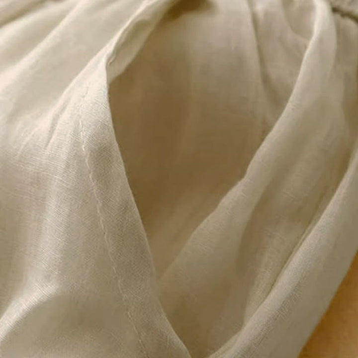 Buddha Stones Side Embroidery Design Women's 7-8 Length Wide Leg Pants With Pockets - image 7