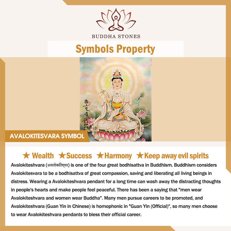 Buddha Stones Copper Kwan Yin Avalokitesvara Zakiram Wealth Pendant Necklace - image 26