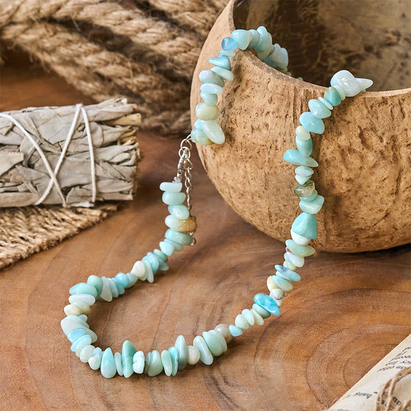 Buddha Stones Natural Crystal Stone Luck Necklace - image 3