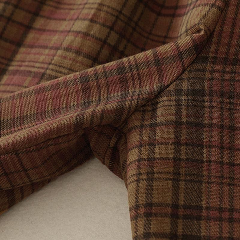 Buddha Stones Spring Plaid Design Women's Harem 7-8 Length Pants With Pockets - image 3