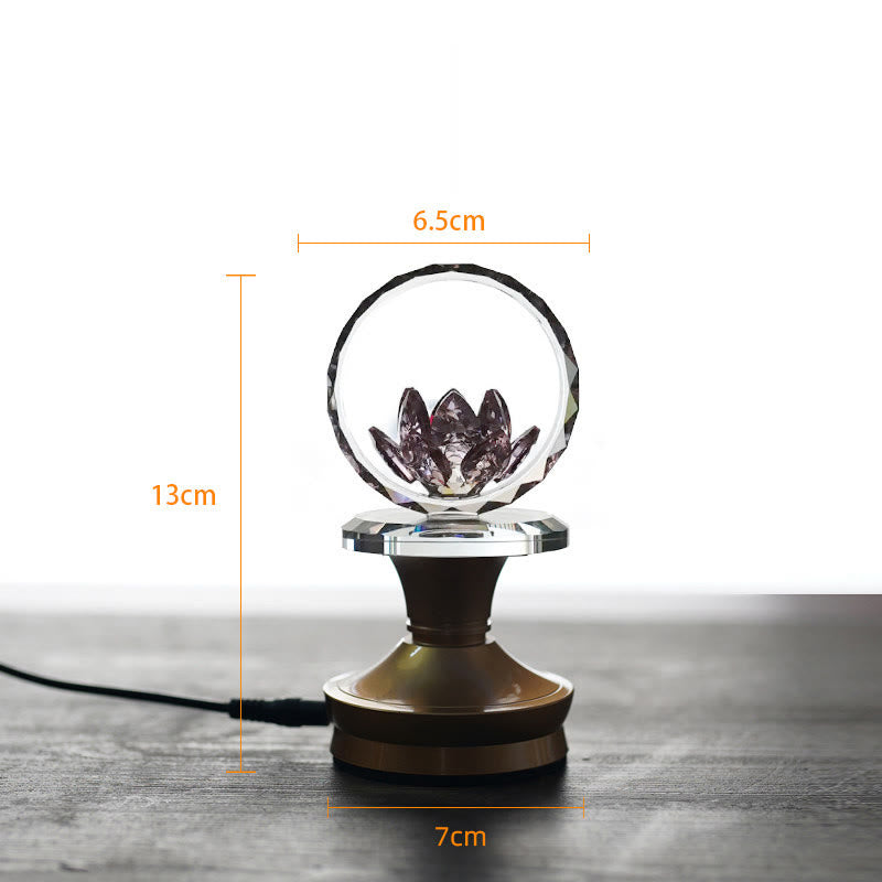 Buddha Stones Lotus Copper Brass New Beginning Home Decoration - Copper Brass Base - 6.5*13*7 cm - Plug-in - image 21