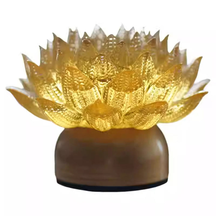Buddha Stones Lotus Liuli Glass Copper Brass New Beginning Home Decoration - image 23