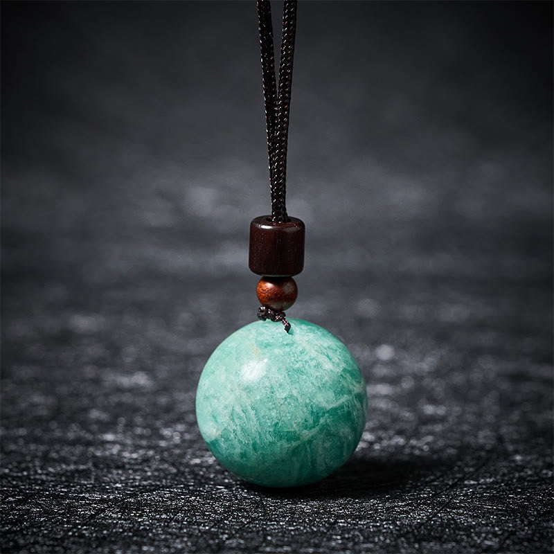 Buddha Stones White Crystal Pink Crystal Tiger Eye Smoky Quartz Protection Necklace Pendant - Amazonite - image 17