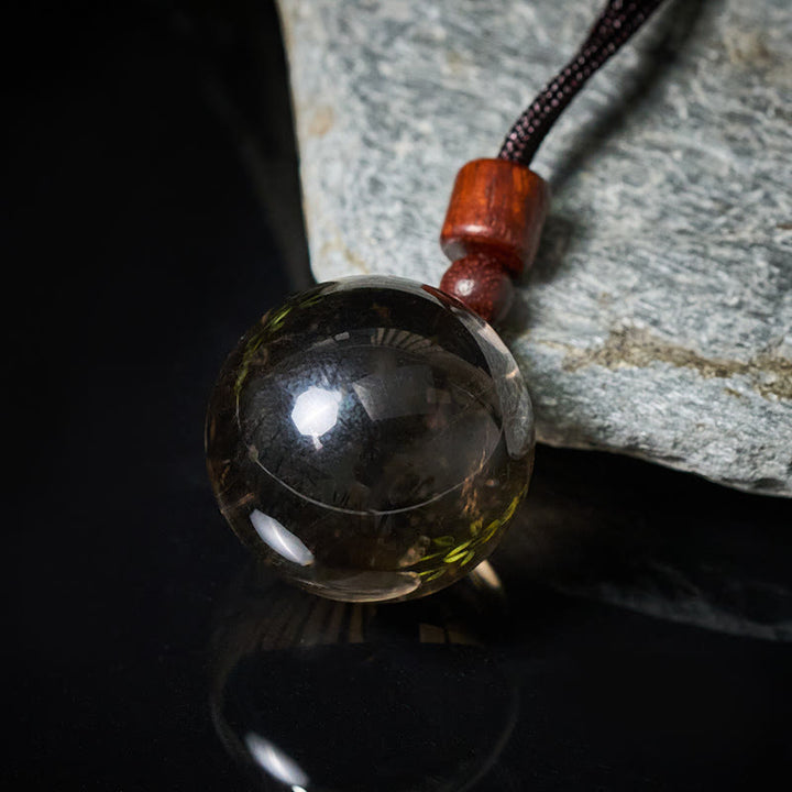 Buddha Stones White Crystal Pink Crystal Tiger Eye Smoky Quartz Protection Necklace Pendant - image 34